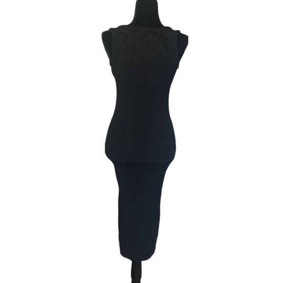 Michael Michael Kors Stretch Bodycon Lace Trim Dress - Picture 5 of 10